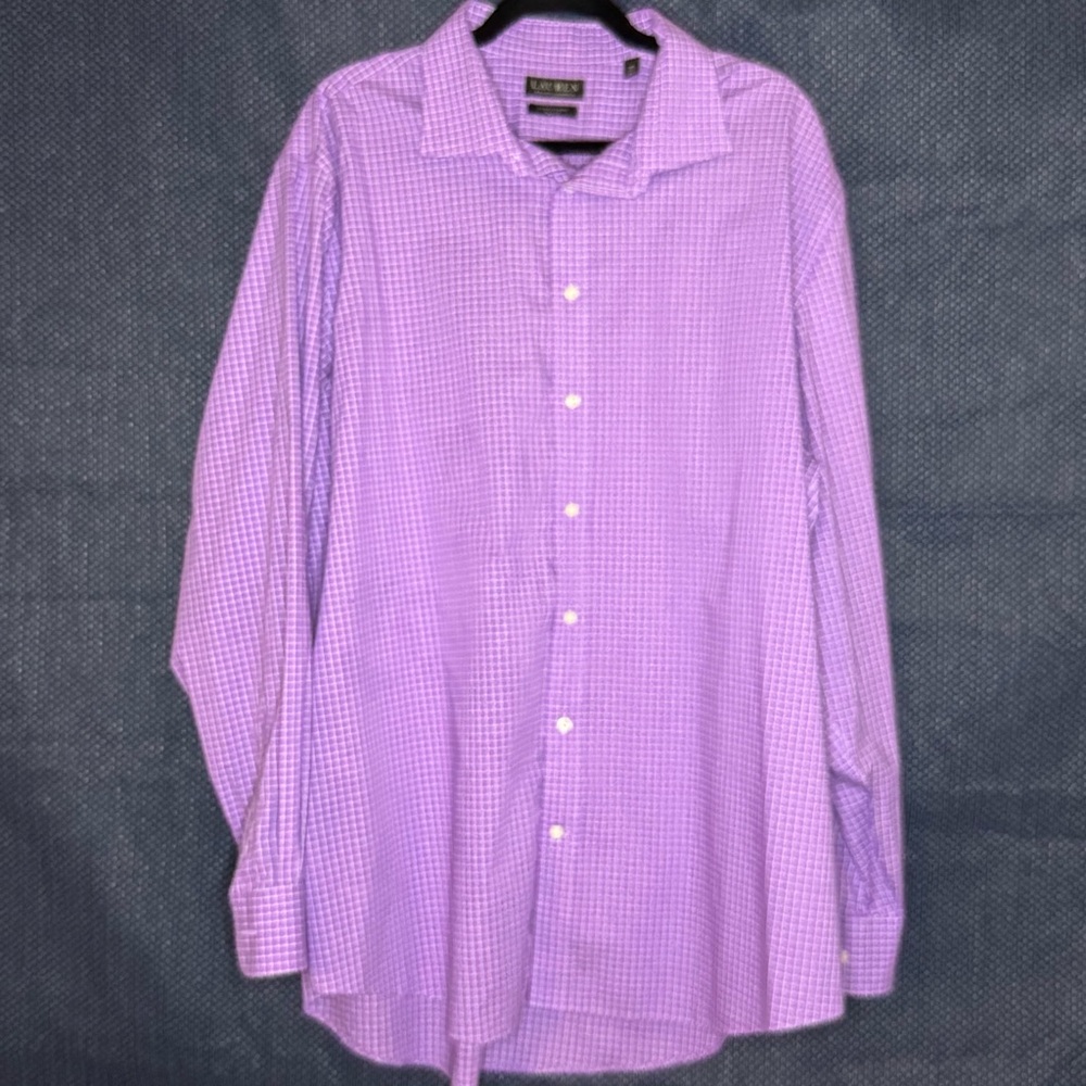 Ralph Lauren Lavender Checkered Dress Shirt